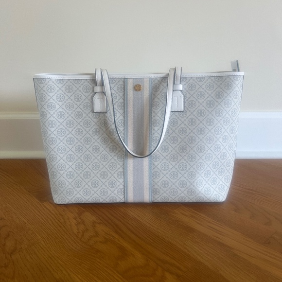 Tory Burch T Monogram Coated Canvas Tote - Picture 1 of 3